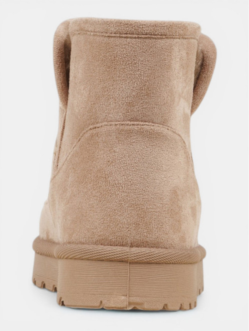 Boots taupes suédines femme...