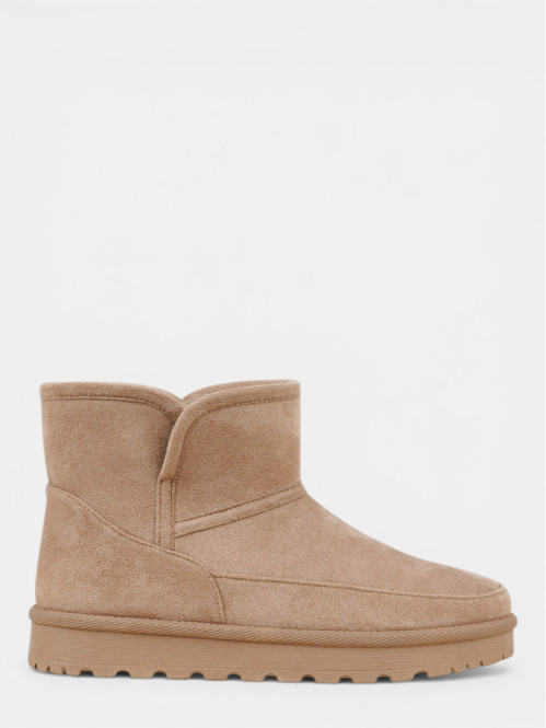 Boots taupes suédines femme...