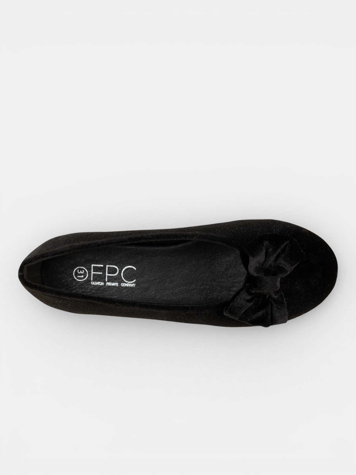 Ballerine noire noeud fille (31-36) Ballerine noire noeud fille (31-36)