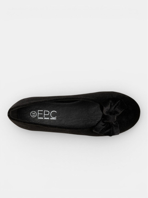 Ballerine noire noeud fille...