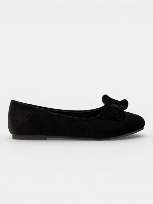 Ballerine noire noeud fille...