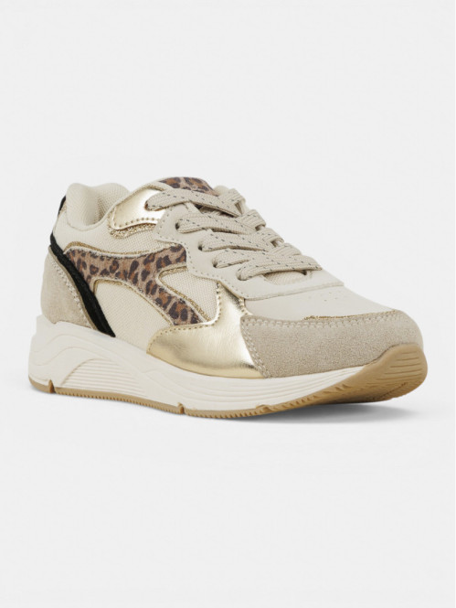 Basket beige léopard fille...