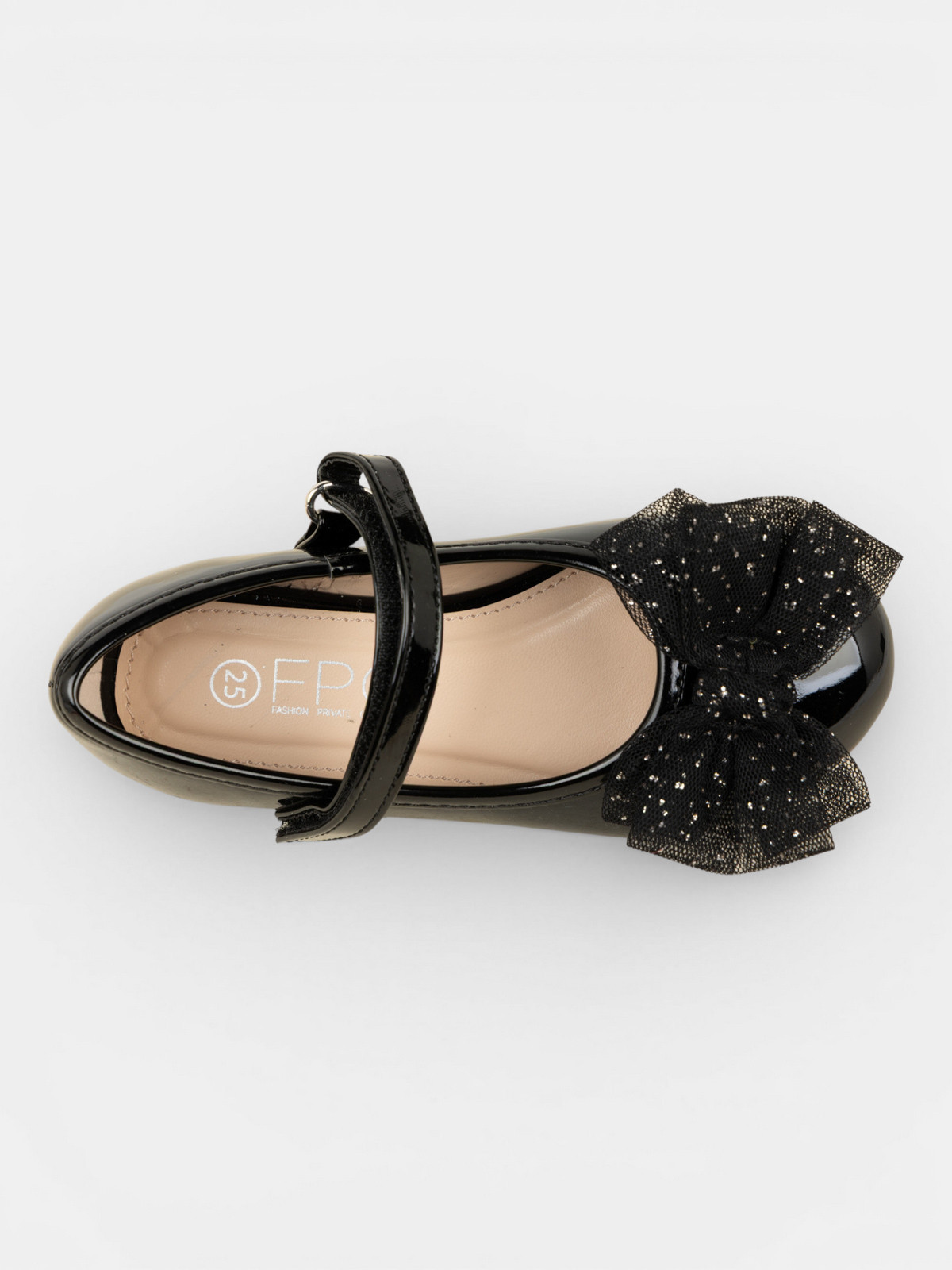 Ballerines noires vernies fille (24-30) Ballerines noires vernies fille (24-30)