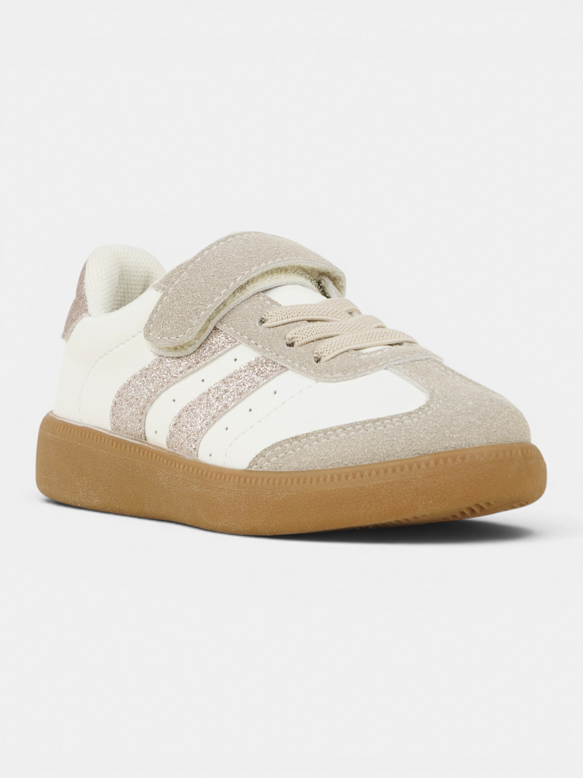 Baskets blanches scratch fille (24-30) Baskets blanches scratch fille (24-30)