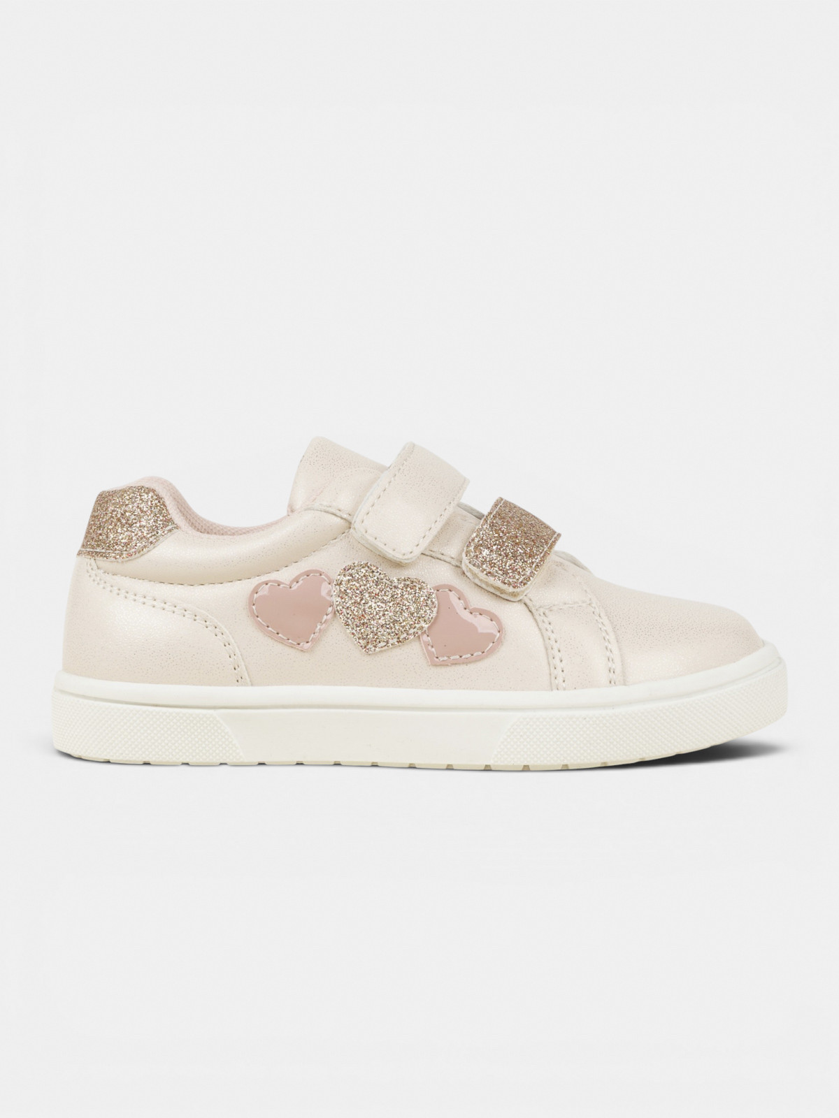 Baskets coeurs pailletés fille (24-30)
