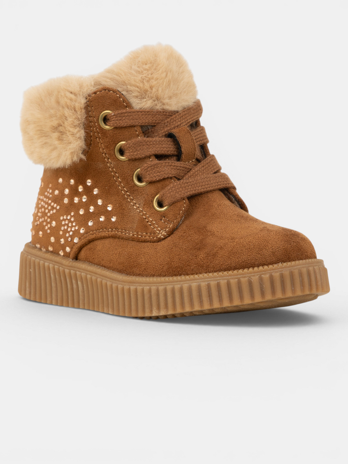 Bottines fourrées étoiles fille (24-30)