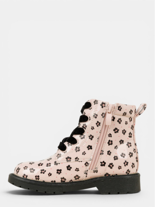 Bottines vernies fleuries...