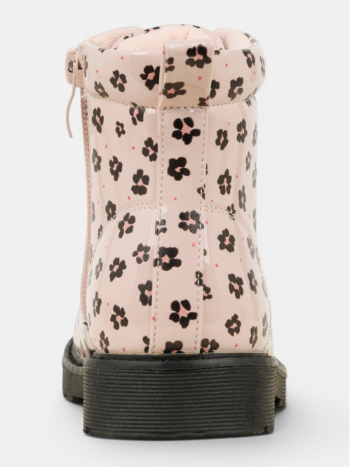 Bottines vernies fleuries...