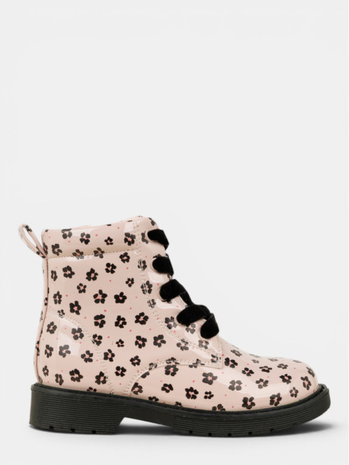 Bottines vernies fleuries...