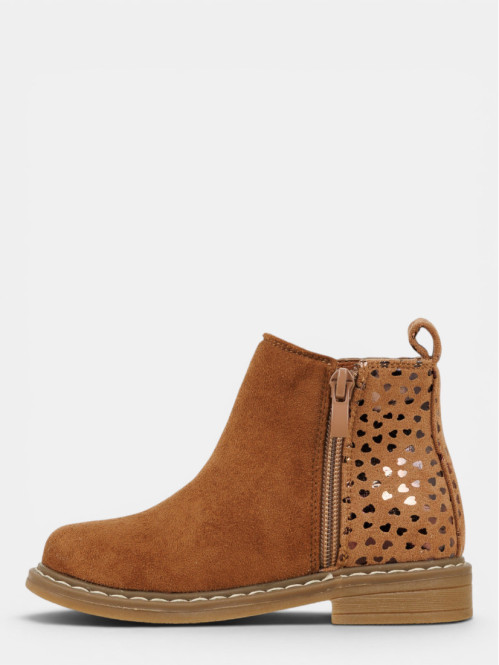 Bottines marrons coeurs...