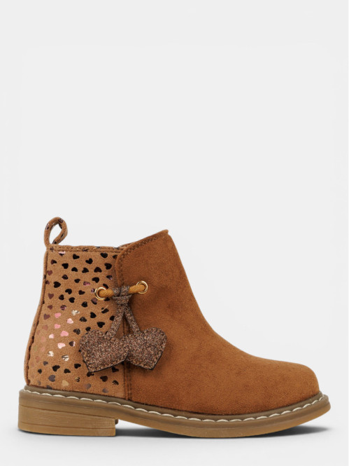 Bottines marrons coeurs...