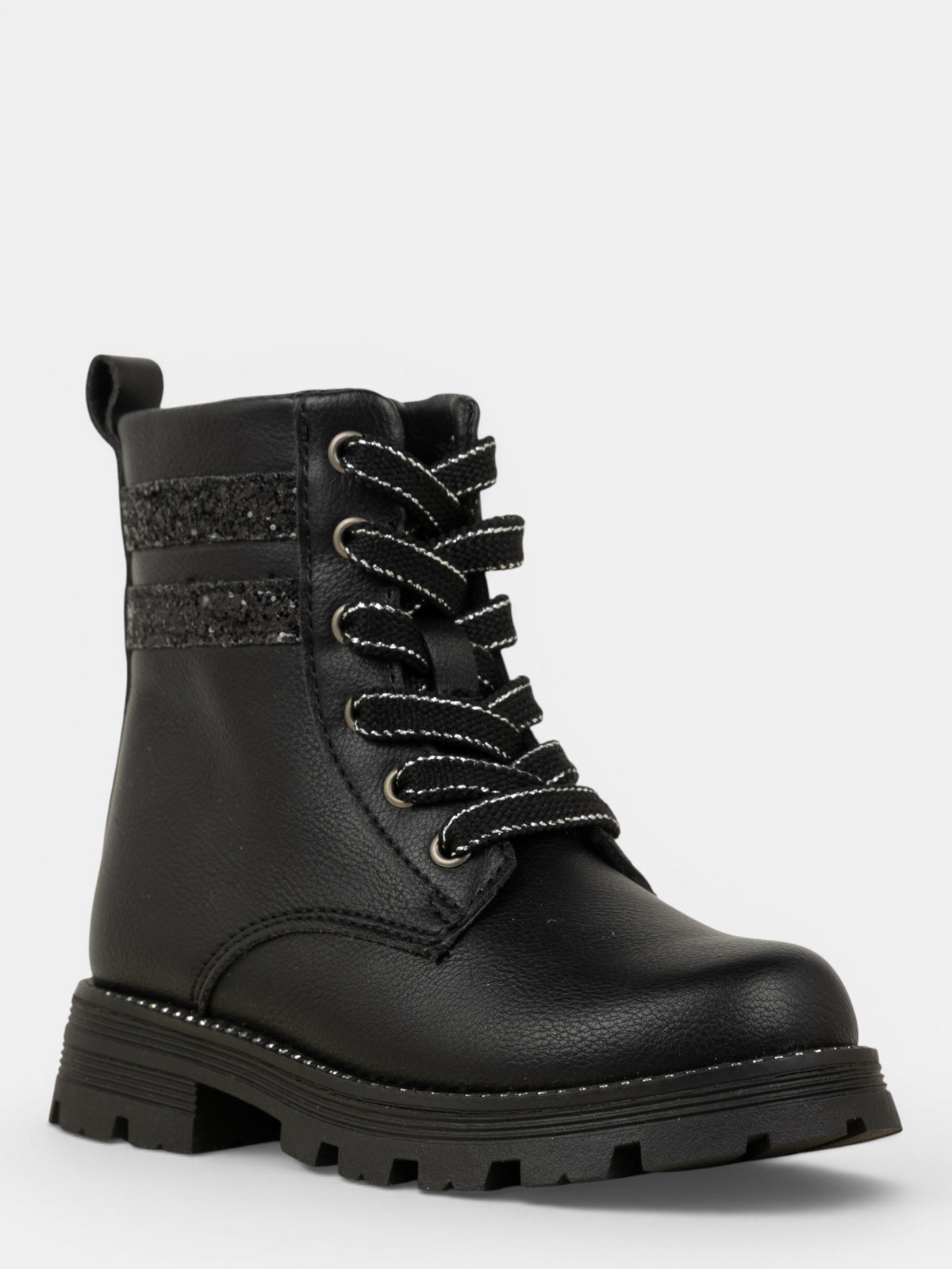 Bottines noires lacets fille (24-30) Bottines noires lacets fille (24-30)