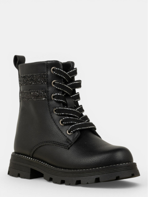 Bottines noires lacets...