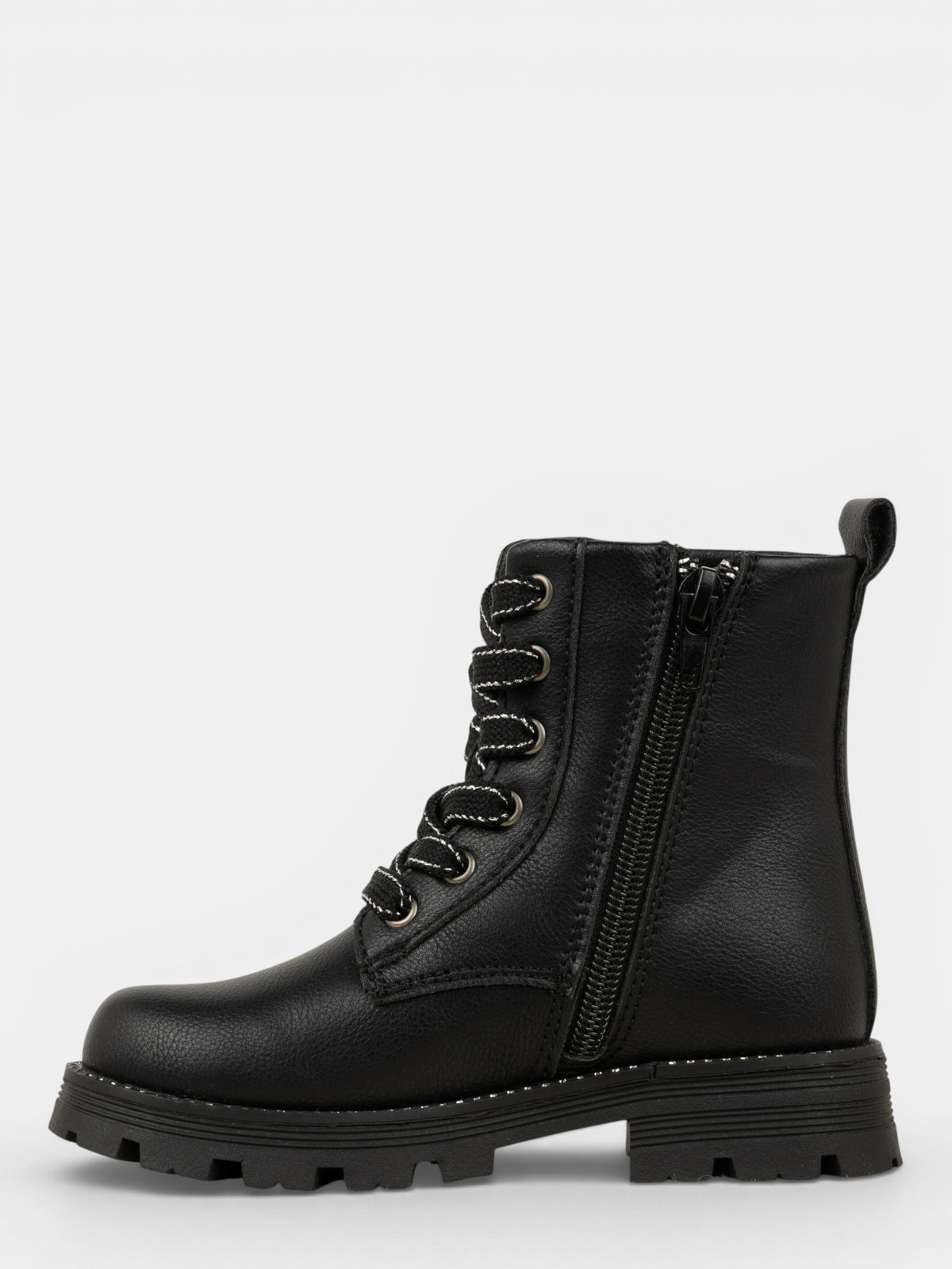 Bottines noires lacets fille (24-30) Bottines noires lacets fille (24-30)