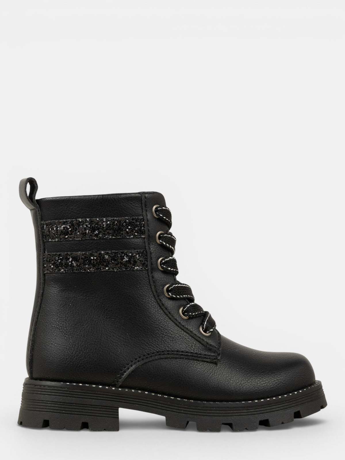 Bottines noires lacets fille (24-30) Bottines noires lacets fille (24-30)