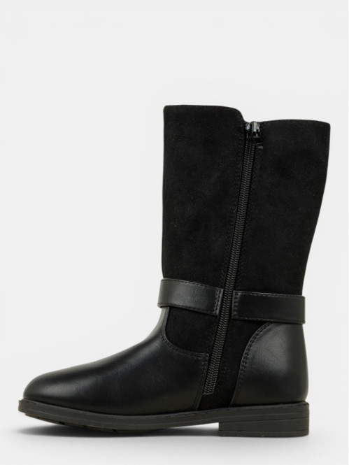 Bottes noires étoile fille...