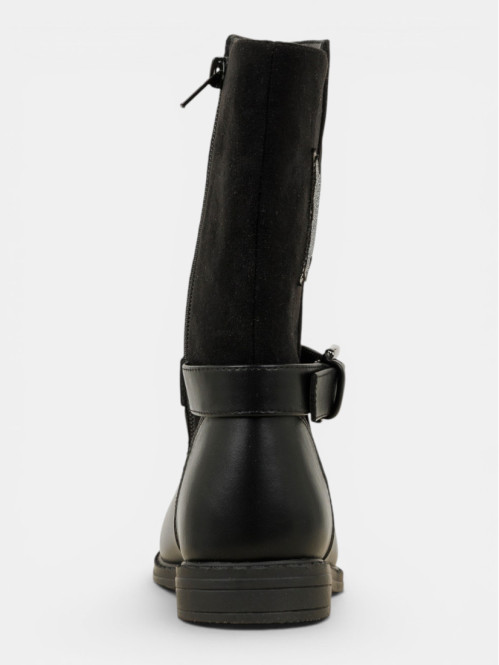 Bottes noires étoile fille...