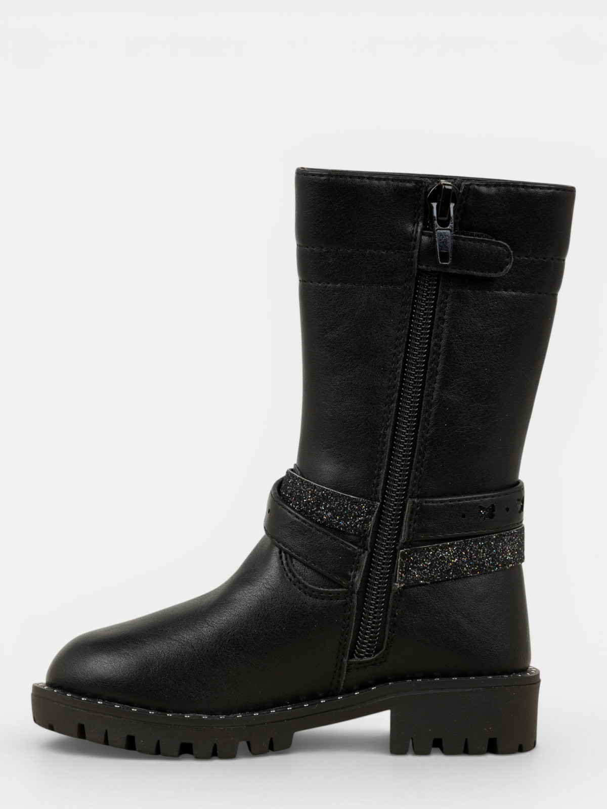 Bottes noires papillon 3D fille (24-30) Bottes noires papillon 3D fille (24-30)