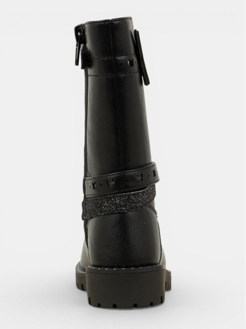 Bottes noires papillon 3D...