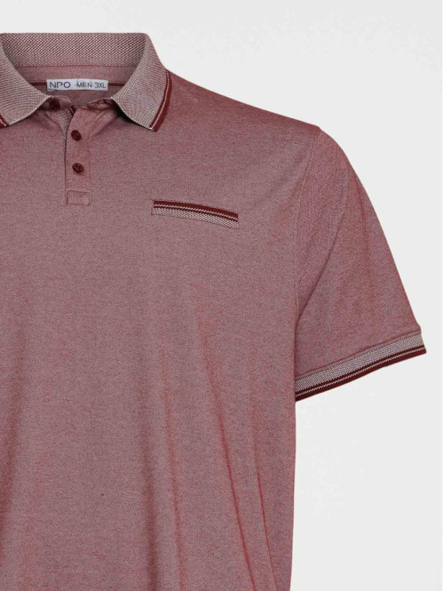 Polo wine grande taille homme