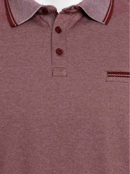 Polo wine grande taille homme