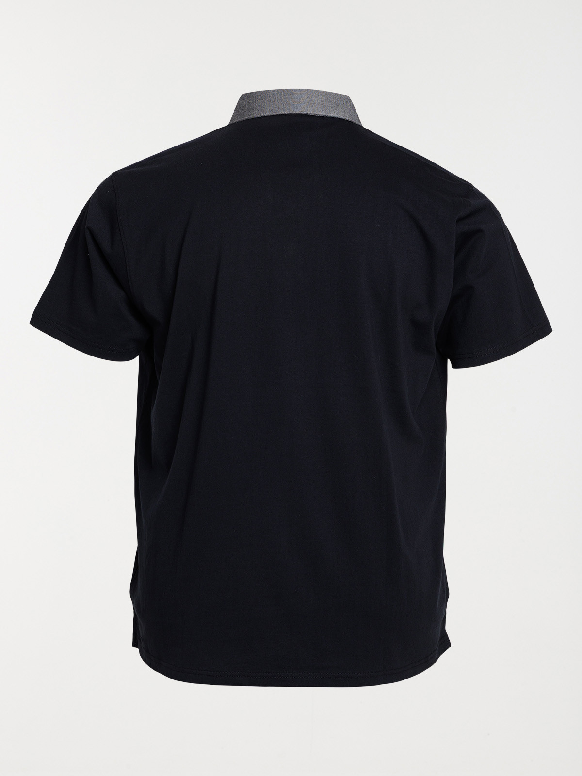 Polo noir grande taille 100% coton homme Polo noir grande taille 100% coton homme
