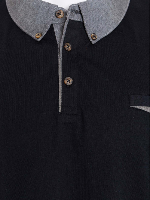 Polo noir grande taille...