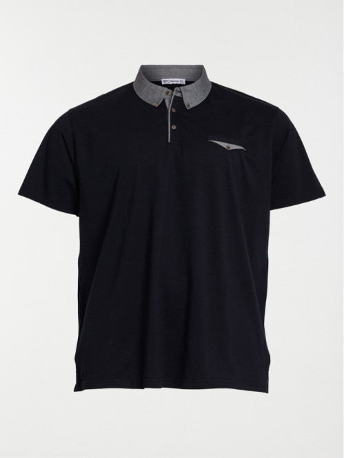 Polo noir grande taille...