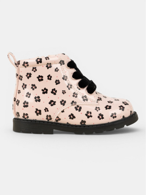 Bottines vernies fleuries...