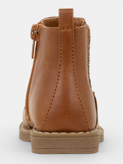 Bottines camel pailletées...