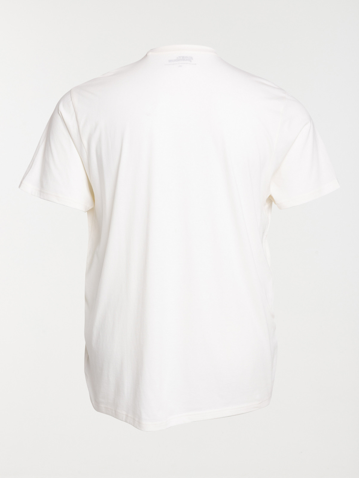 T-shirt blanc motif grande taille homme