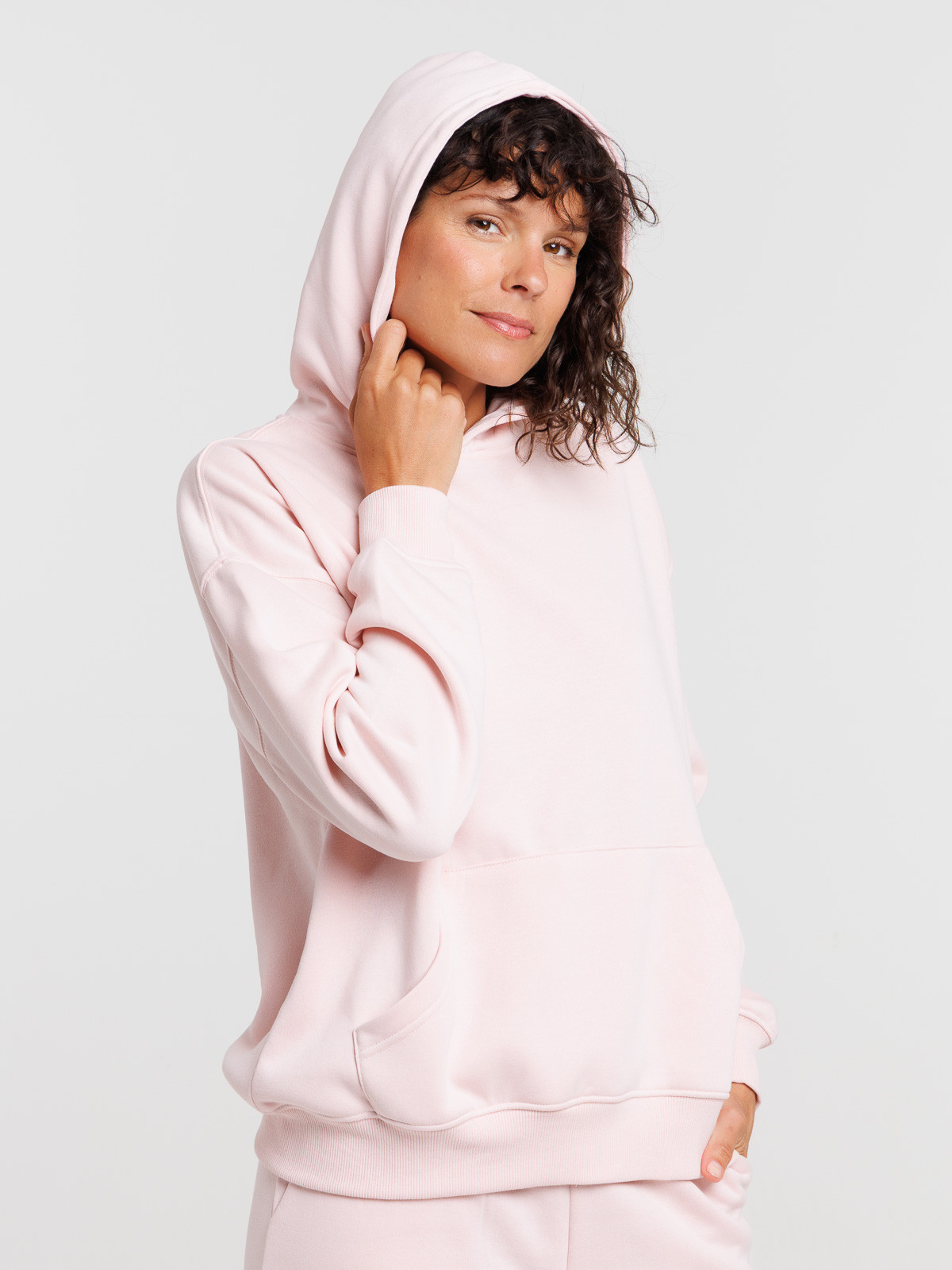 Sweat à capuche uni large femme Sweat à capuche uni large femme