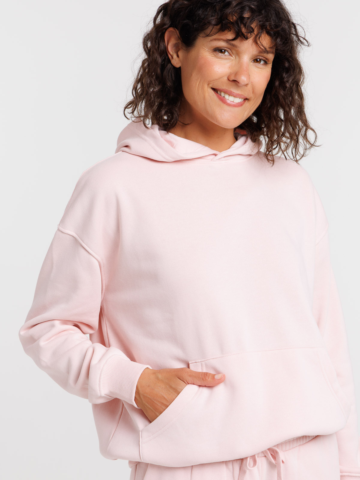 Sweat à capuche uni large femme Sweat à capuche uni large femme