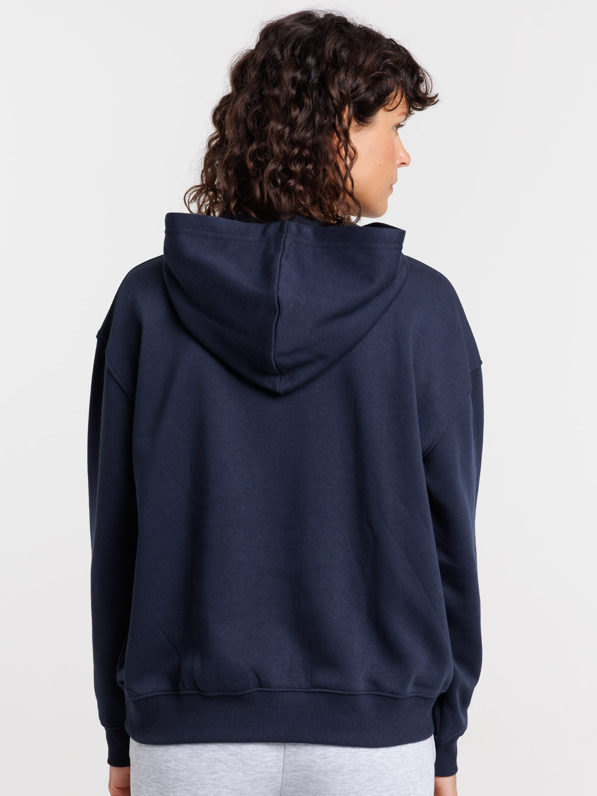 Sweat à capuche large marine navy femme Sweat à capuche large marine navy femme