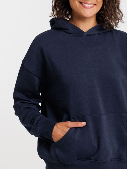 Sweat à capuche large marine navy femme Sweat à capuche large marine navy femme