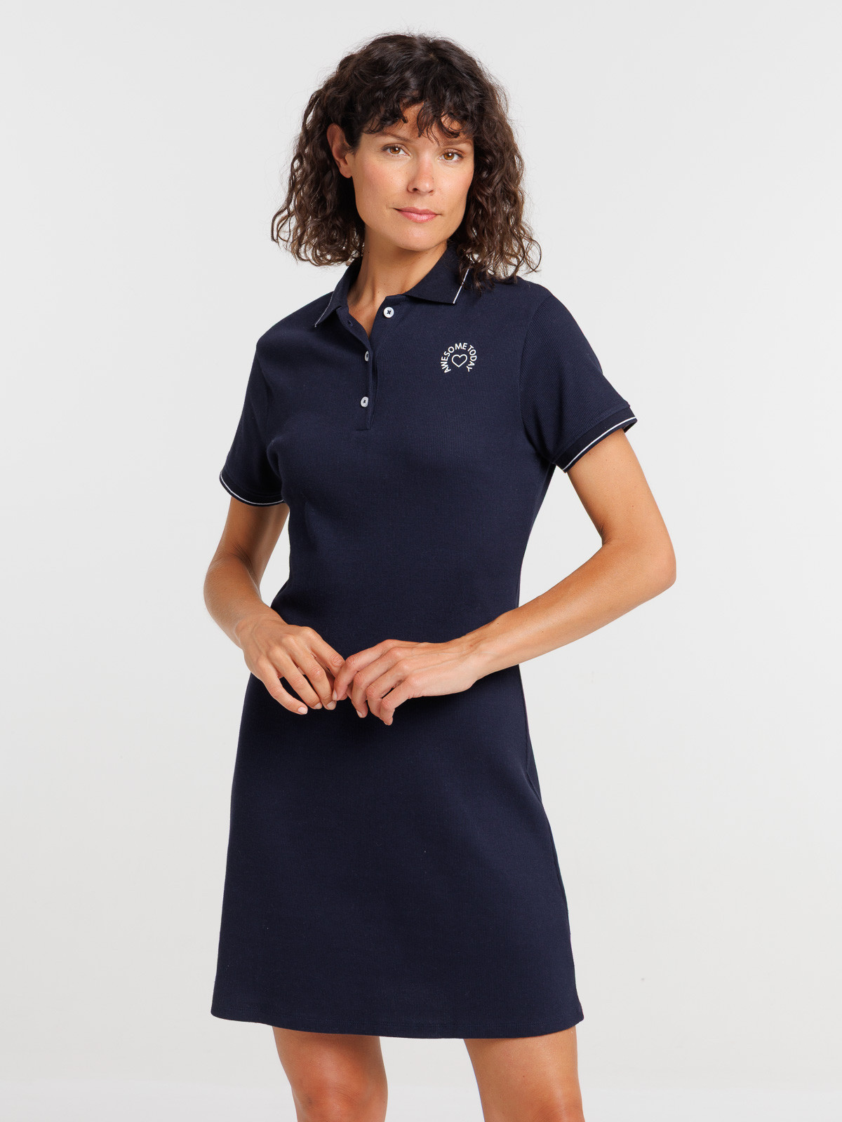 Robe col polo awesome today femme Robe col polo awesome today femme