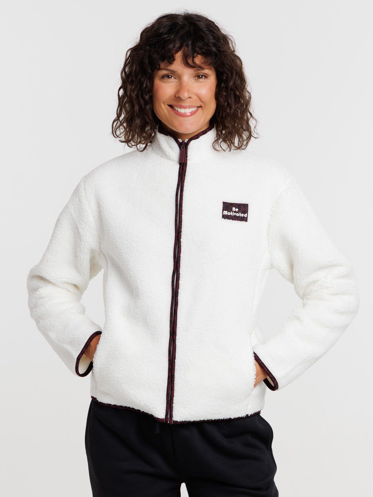 Polaire sherpa écru femme Polaire sherpa écru femme
