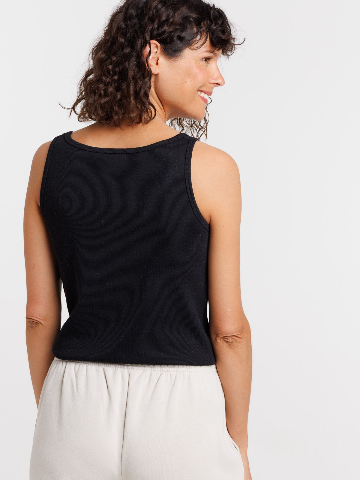 Débardeur noir femme maternité