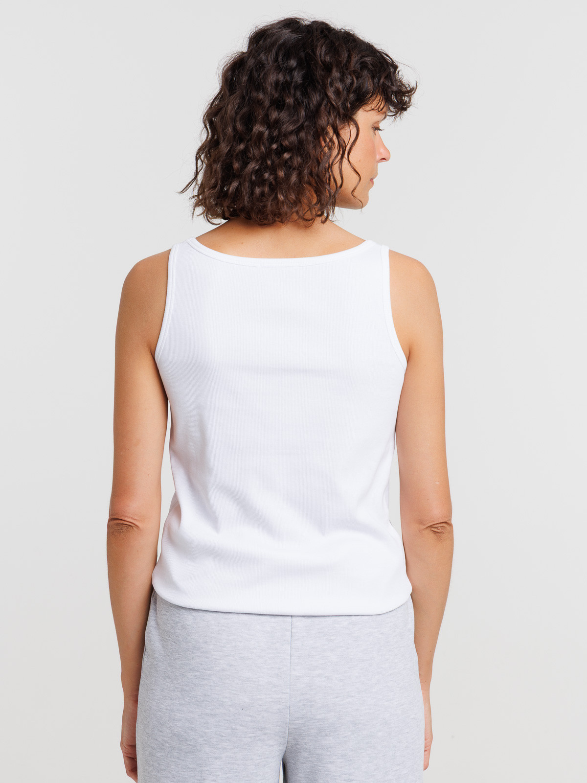 Débardeur blanc femme maternité