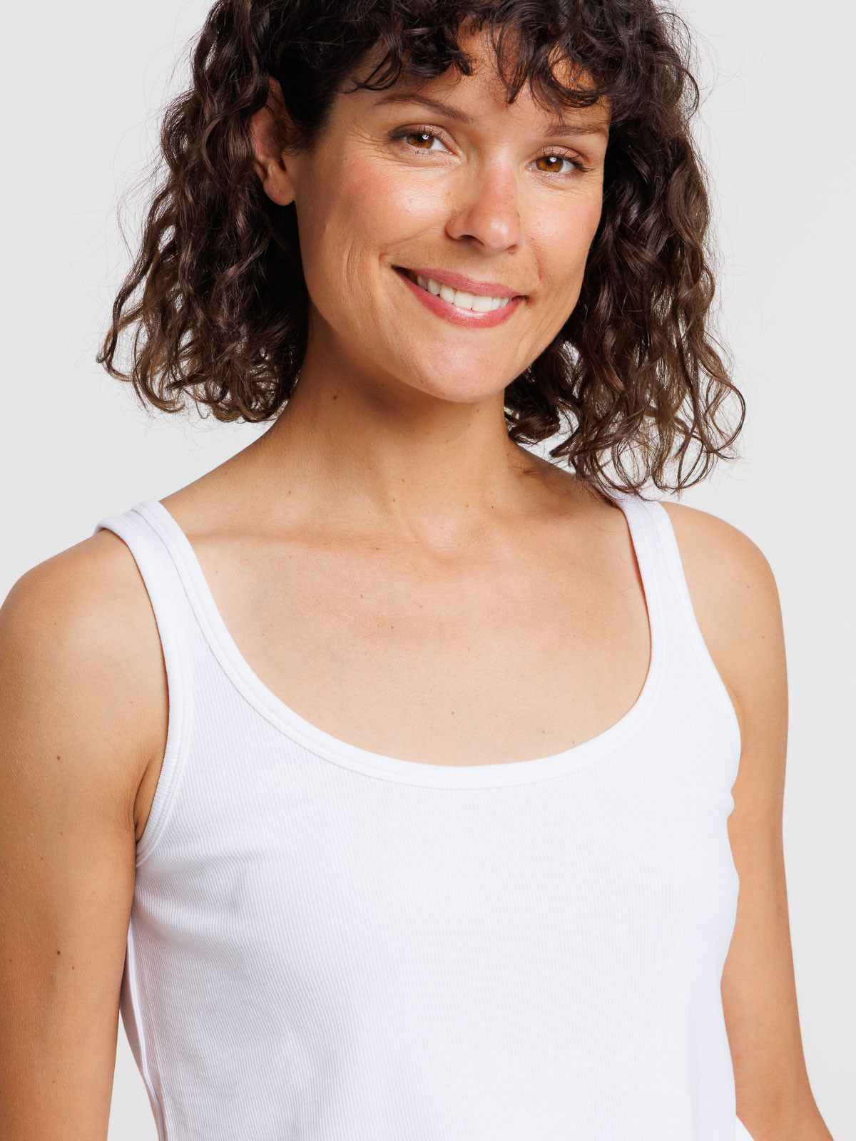 Débardeur blanc femme maternité