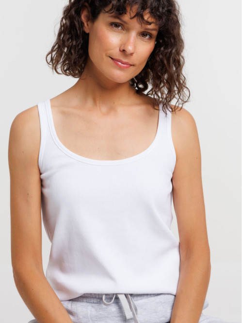 Débardeur blanc femme...