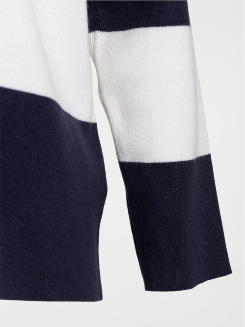 Pull col polo grande taille...