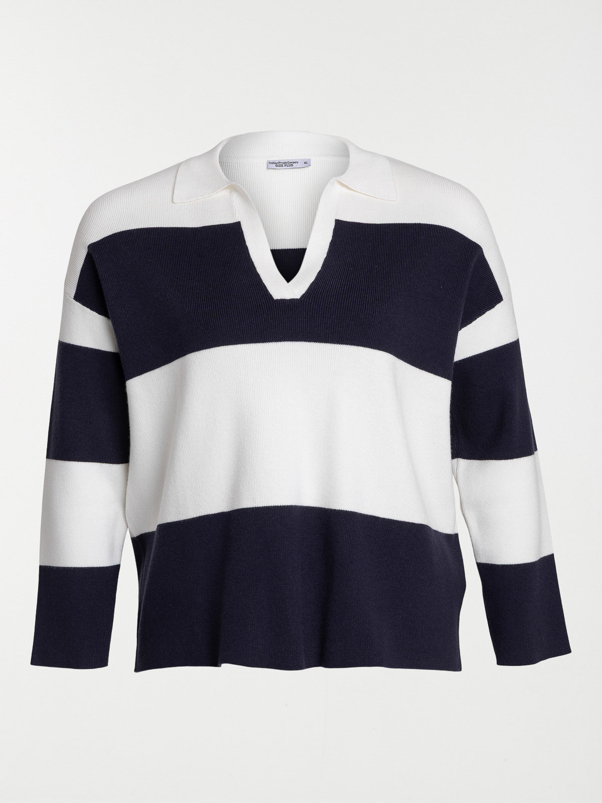 Pull col polo grande taille femme Pull col polo grande taille femme