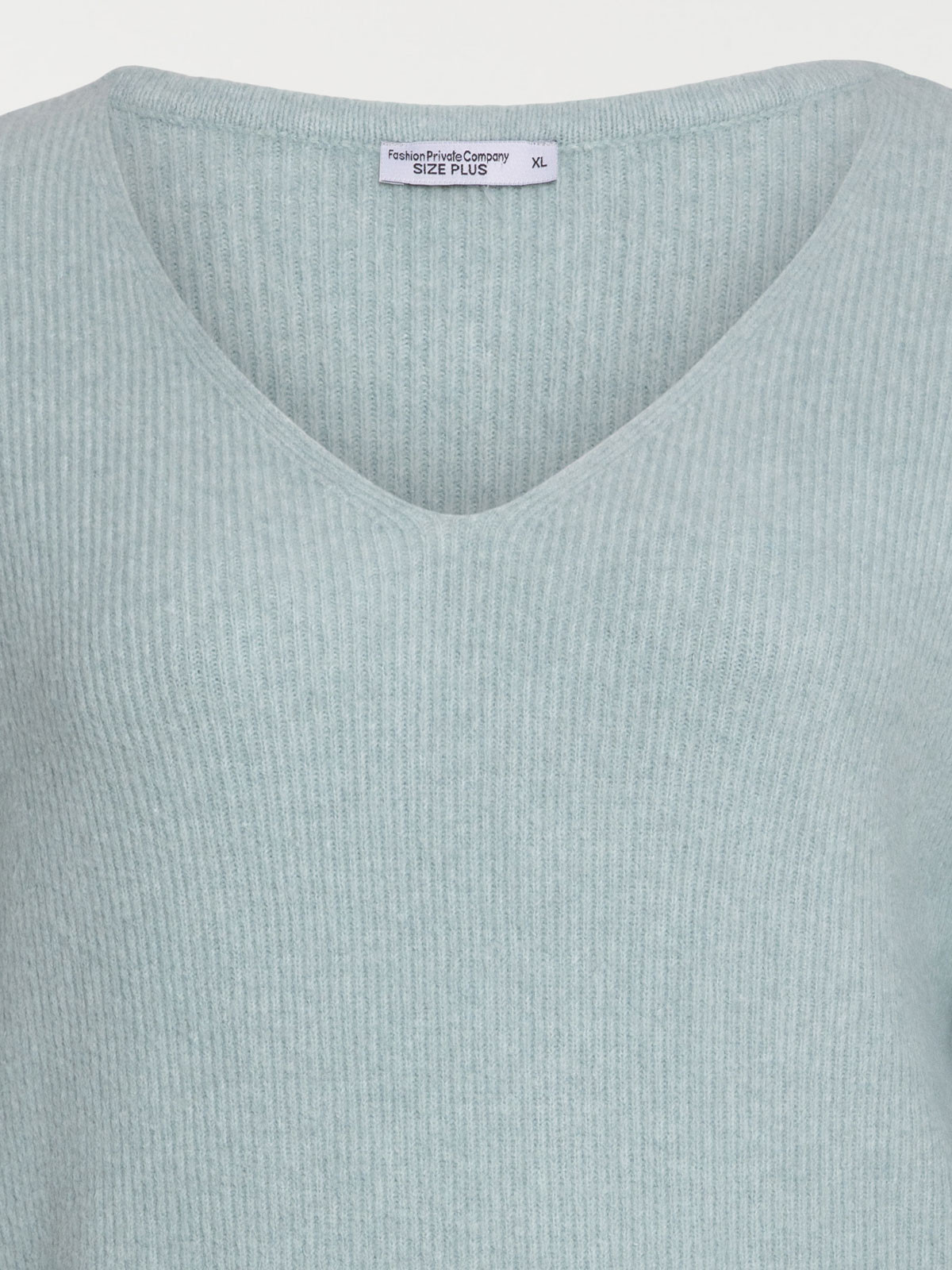 Pull bleu glacier grande taille femme