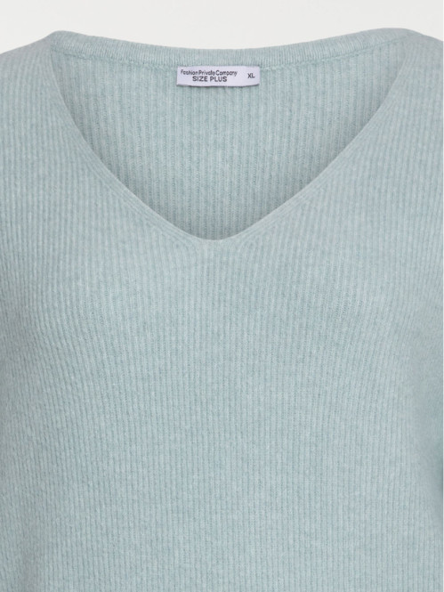 Pull bleu glacier grande...
