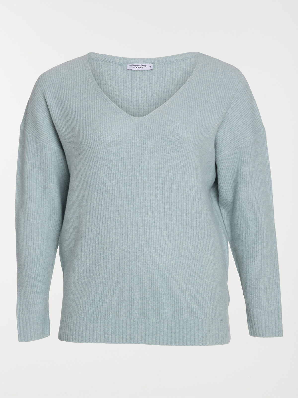 Pull bleu glacier grande taille femme