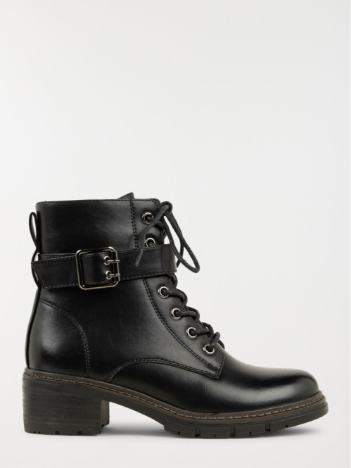 Bottines lacets et bride femme (36-41)