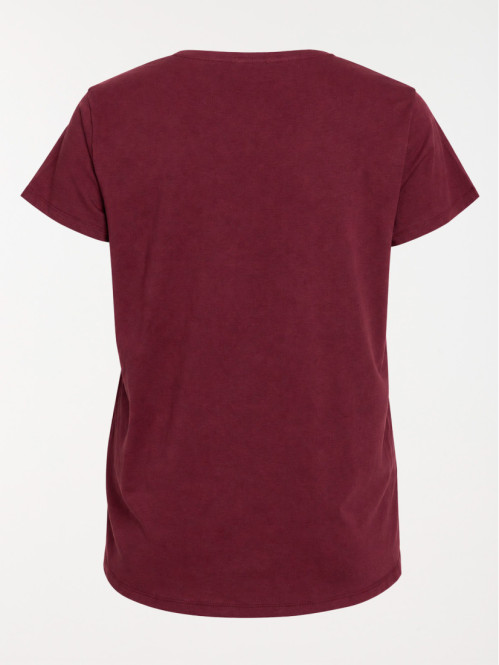 T-shirt bordeaux grande taille femme T-shirt bordeaux grande taille femme