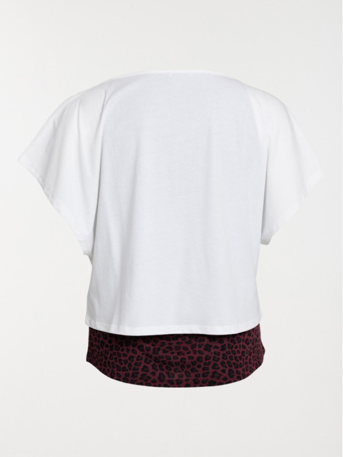 T-shirt sport 2 en 1 grande...