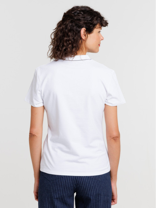 Polo femme blanc awesome today